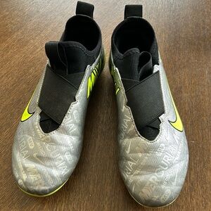 Nike Mercirial soccer cleats, size 3 youth